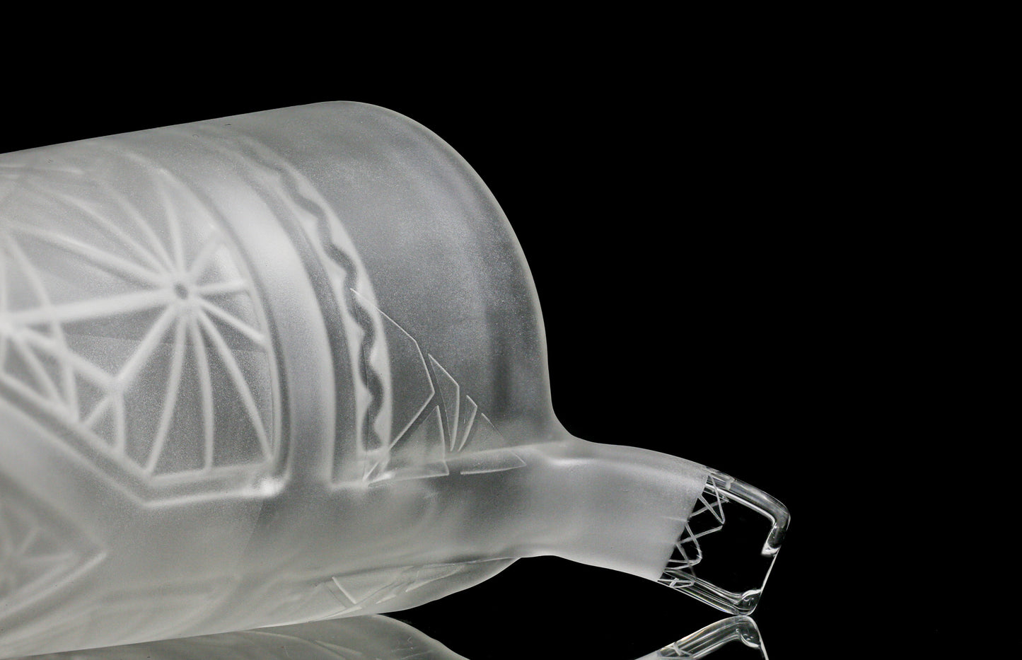 Avantgarde Glass "Sundried Isosceles" Blasted