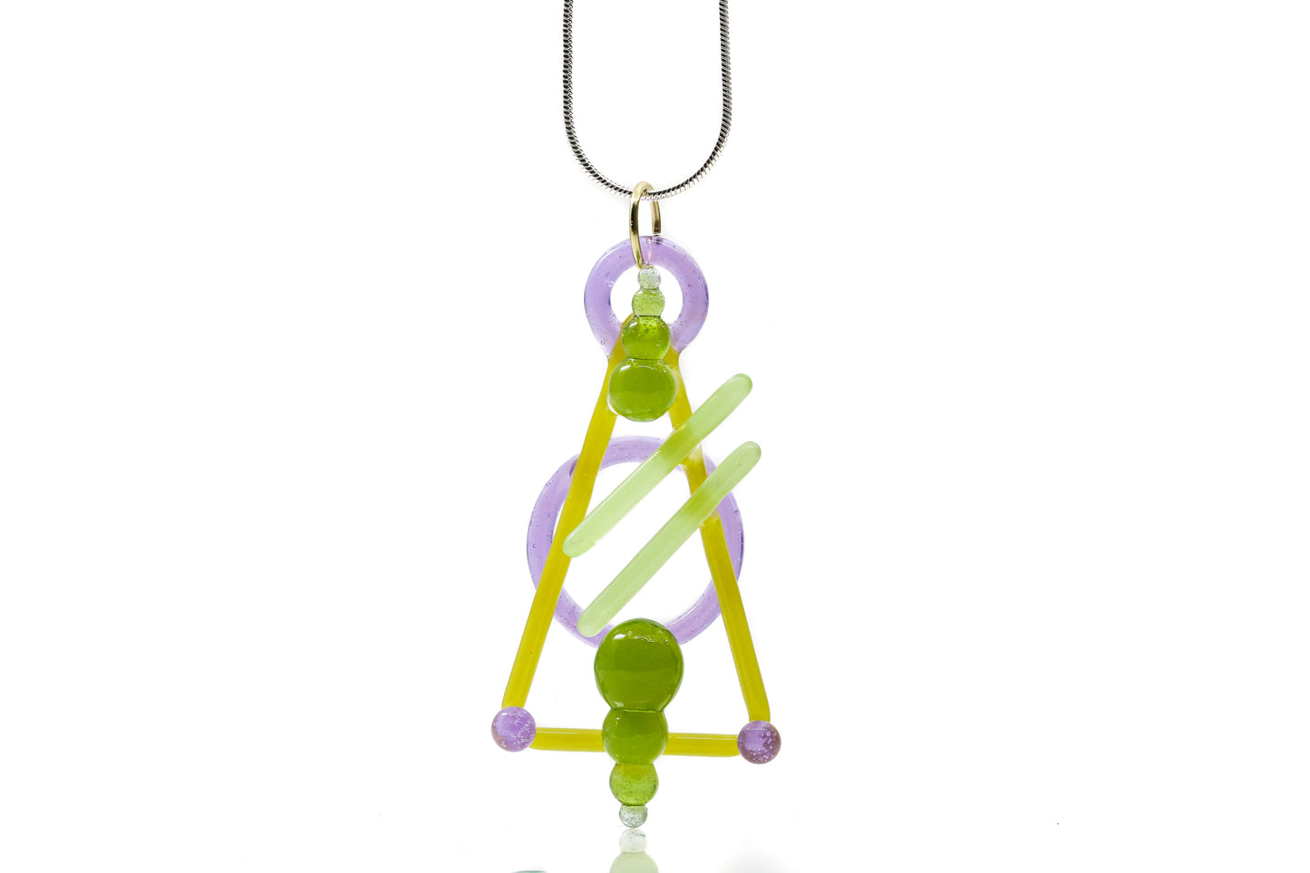 Elissa Newmeyer "Green Triangle" Pendant