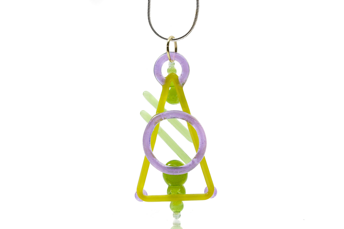 Elissa Newmeyer "Green Triangle" Pendant
