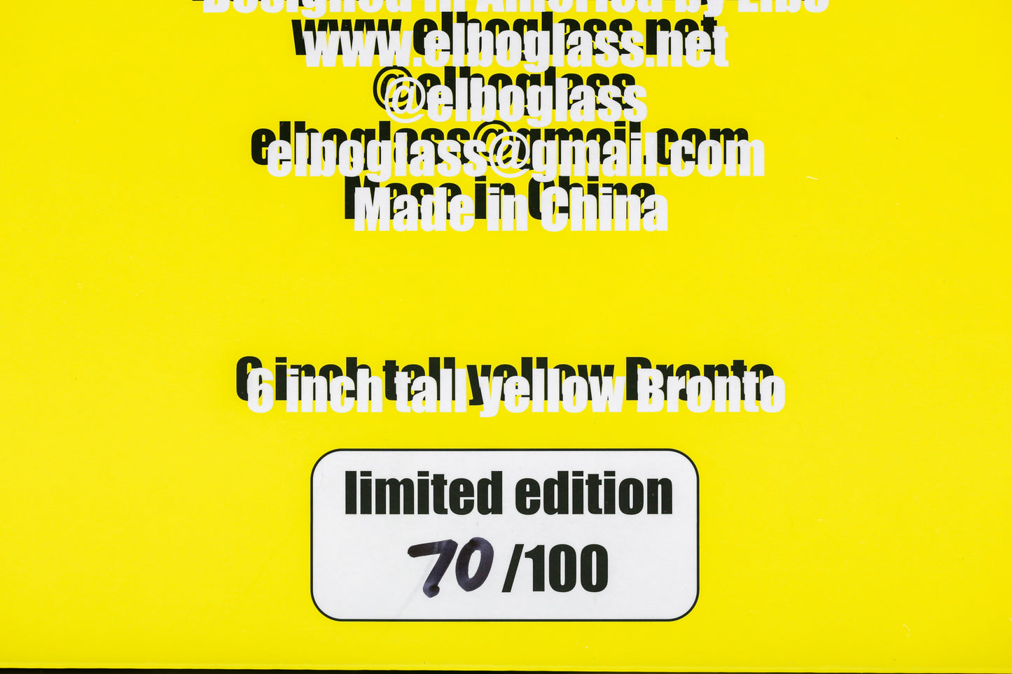ELBO "Yellow Bronto" (6") Vinyl