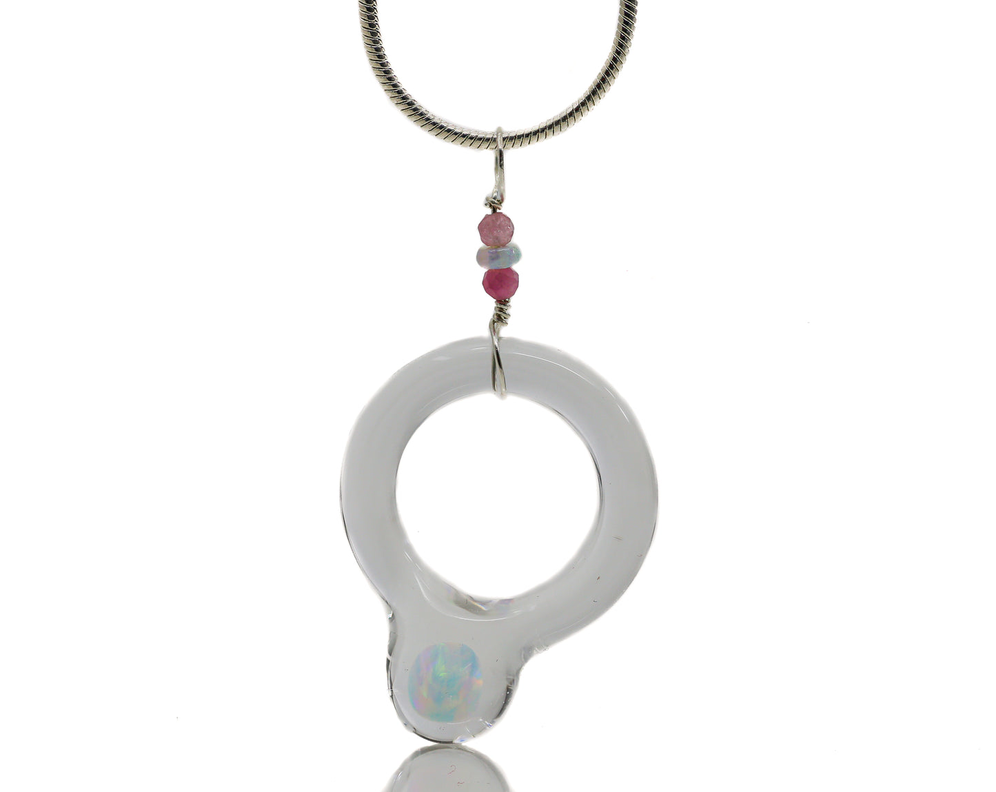 Struggle Glass “Clear Ring” Pendant