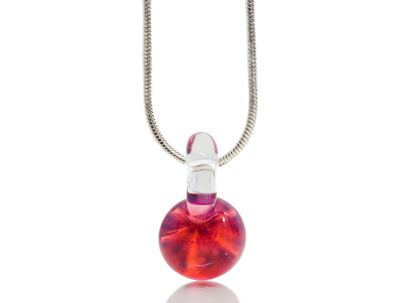 Struggle Glass “Pink Flat Back” Pendant