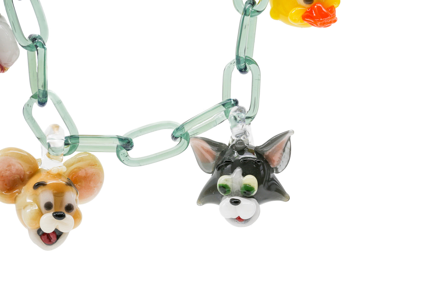 Tammy Baller "Cat & Mouse" Chain Link Necklace