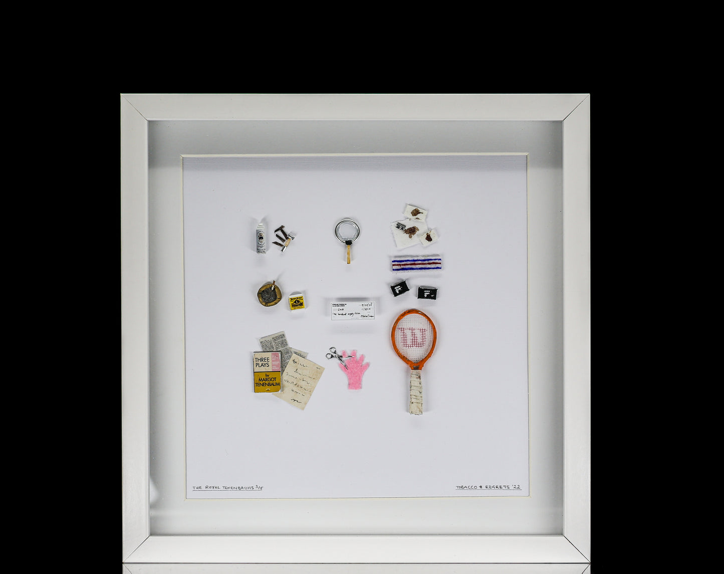 Tobacco & Regrets "The Royal Tenenbaums" Shadow Box