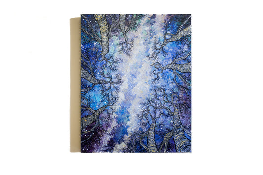 Tracy Levesque "Cosmic Milky Way Trees" 16X20